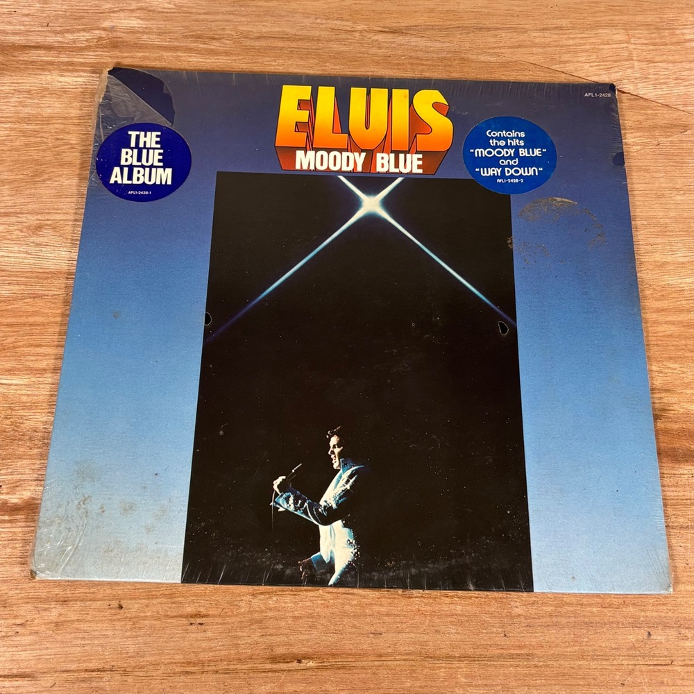 Elvis Presley Moody Blue Vinyl Record LP Sealed The Blue Album RCA AFL1-2428